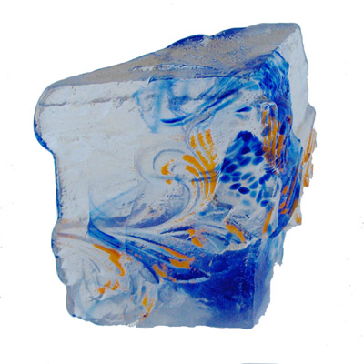 Sculpture de verre coul�